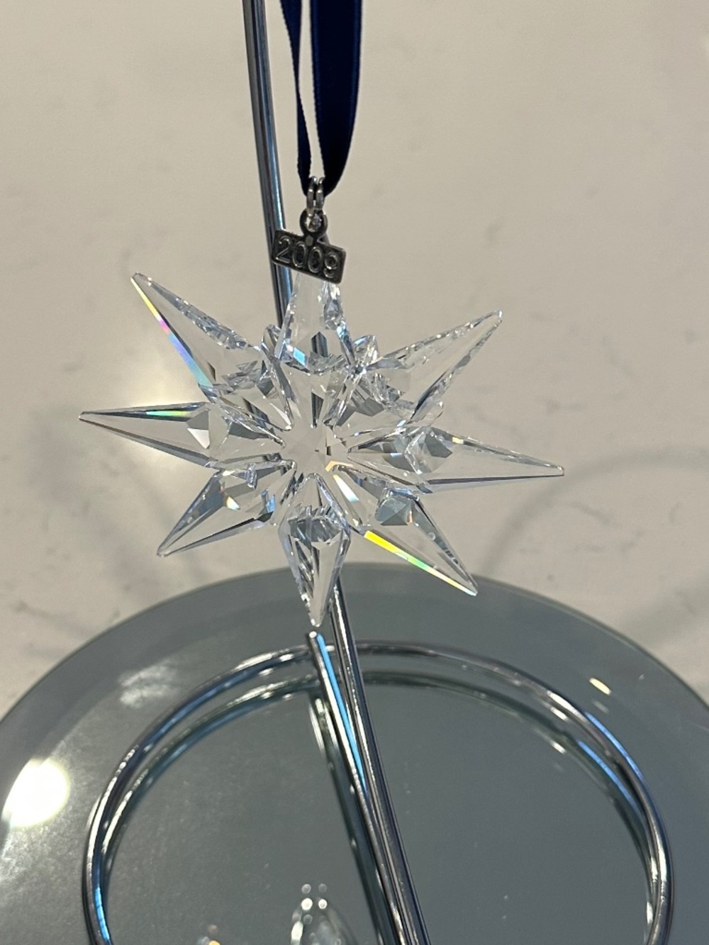 Swarovski snowflake Christmas ornament 2009